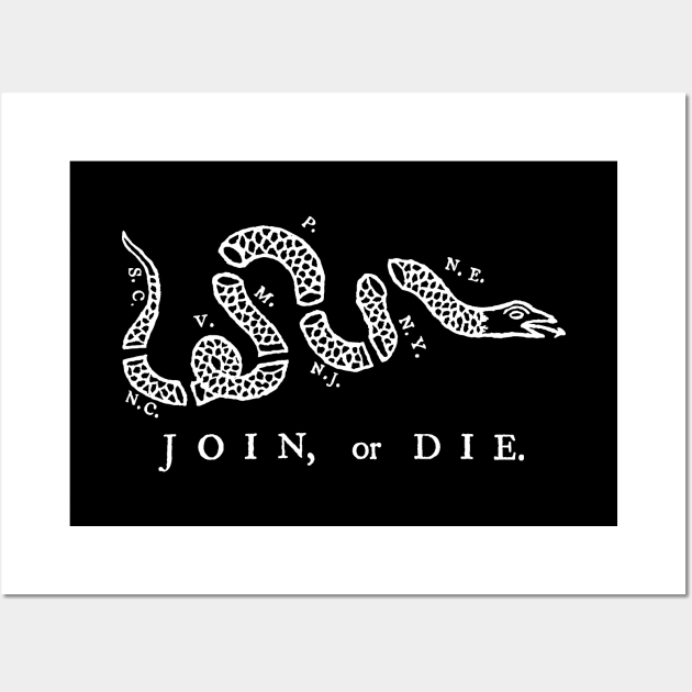 Join or Die Wall Art by BUNNY ROBBER GRPC